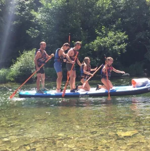 paddle en groupe à Sainte-Enimie en Lozère dans les Gorges du Tarn 48